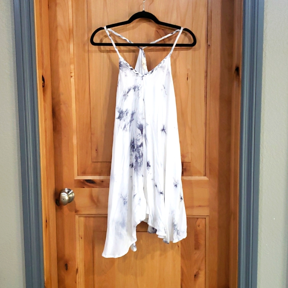 Nwot! ENTRO tie dye acid wash look swing dress